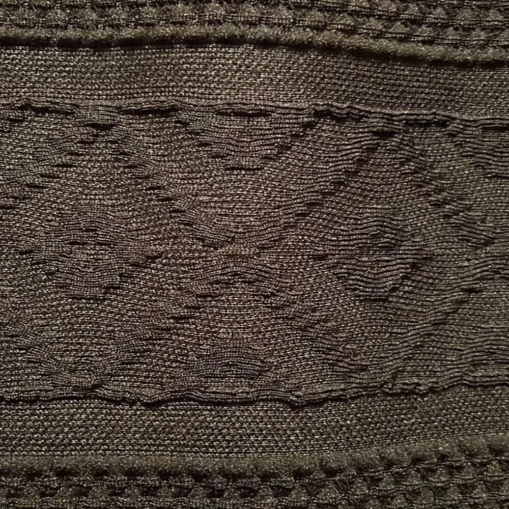 70s Black with White Cuffs & Collar Maxi Dress Medium Tall - Picture 7 of 8